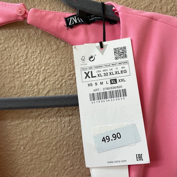 Zara Barbie Core Pink Dress - Picture 3 of 6